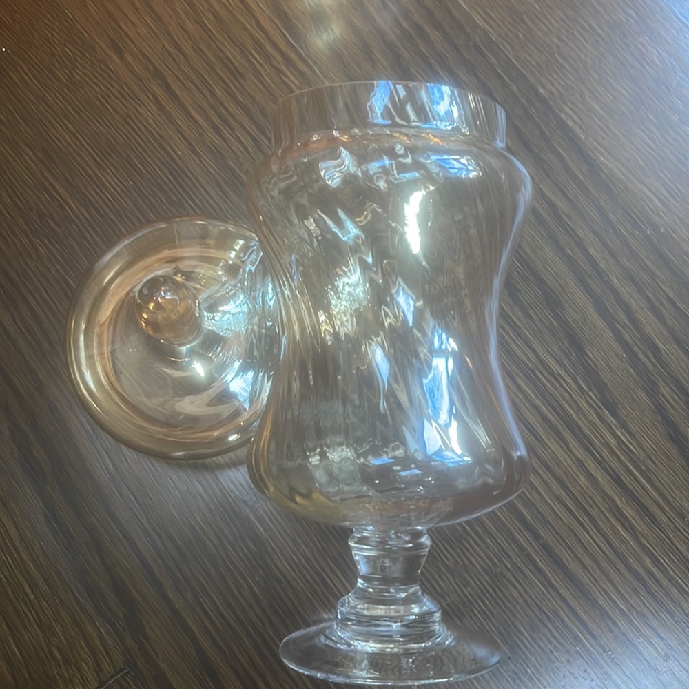 Vintage amber colored apothecary jars with lids Two different shapes lov… - Picture 5 of 12